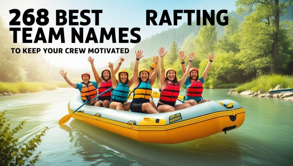 268 Best Rafting Team Names Feature Image