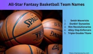 471 Unique Fantasy Basketball Team Names - Names Vaults