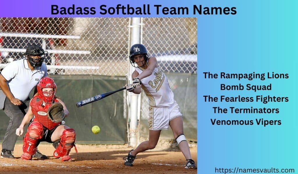 Badass Softball Team Names