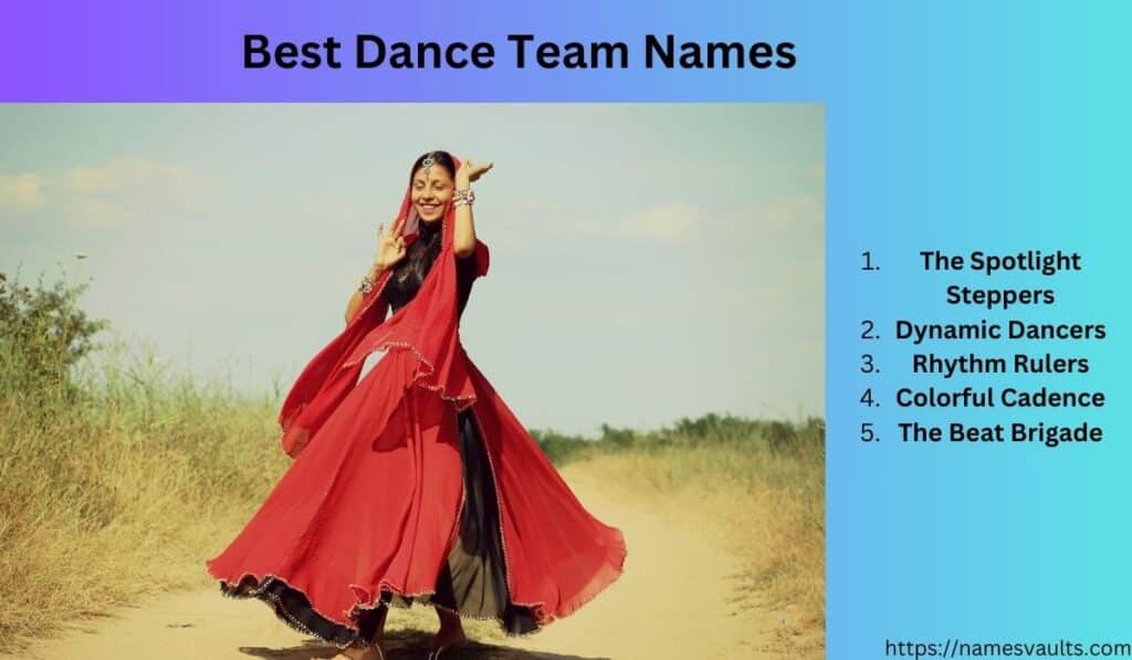 Best Dance Team Names