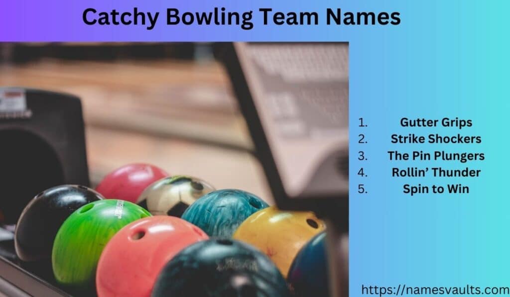 Catchy Bowling Team Names