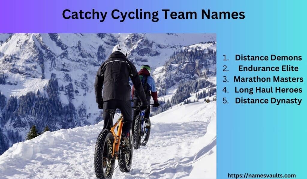 Catchy Cycling Team Names