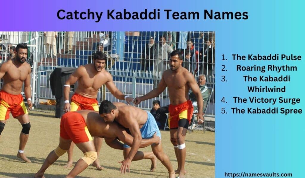 Catchy Kabaddi Team Names