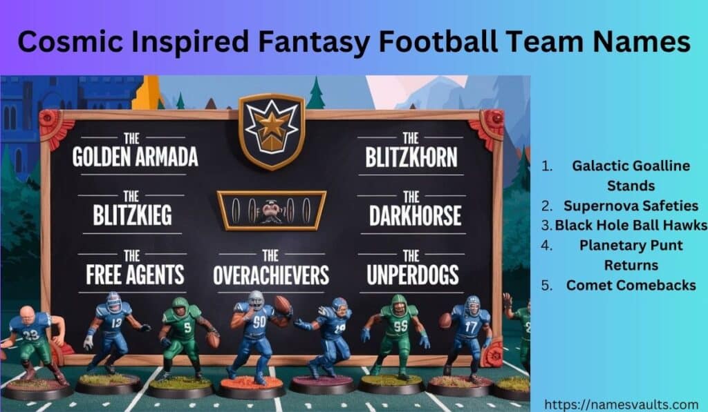 Cosmic Inspired Fantasy Football Team Names