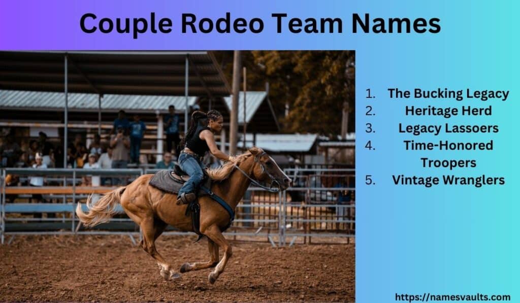 Couple Rodeo Team Names