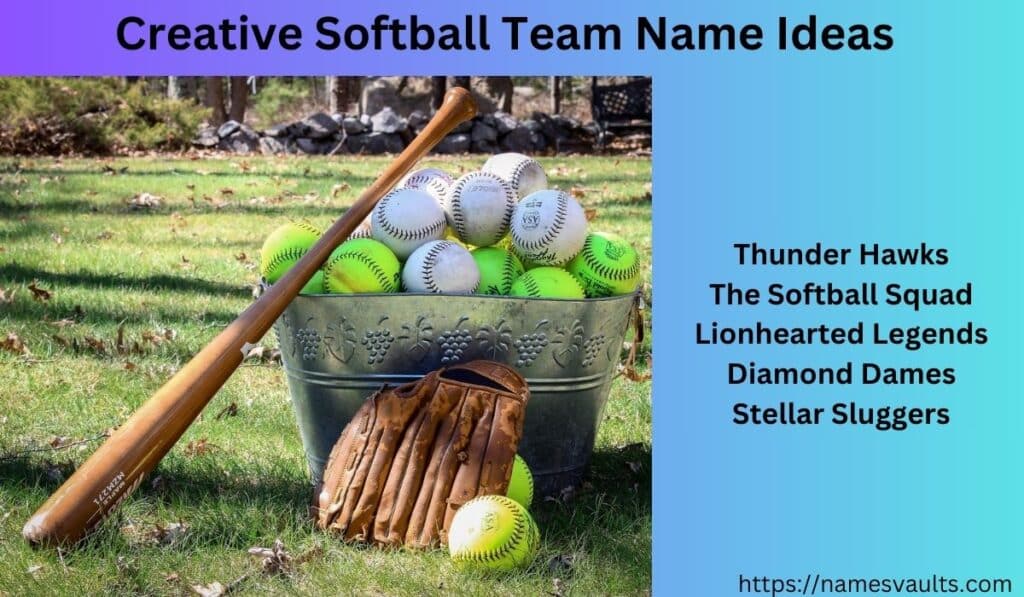 Creative Softball Team Name Ideas