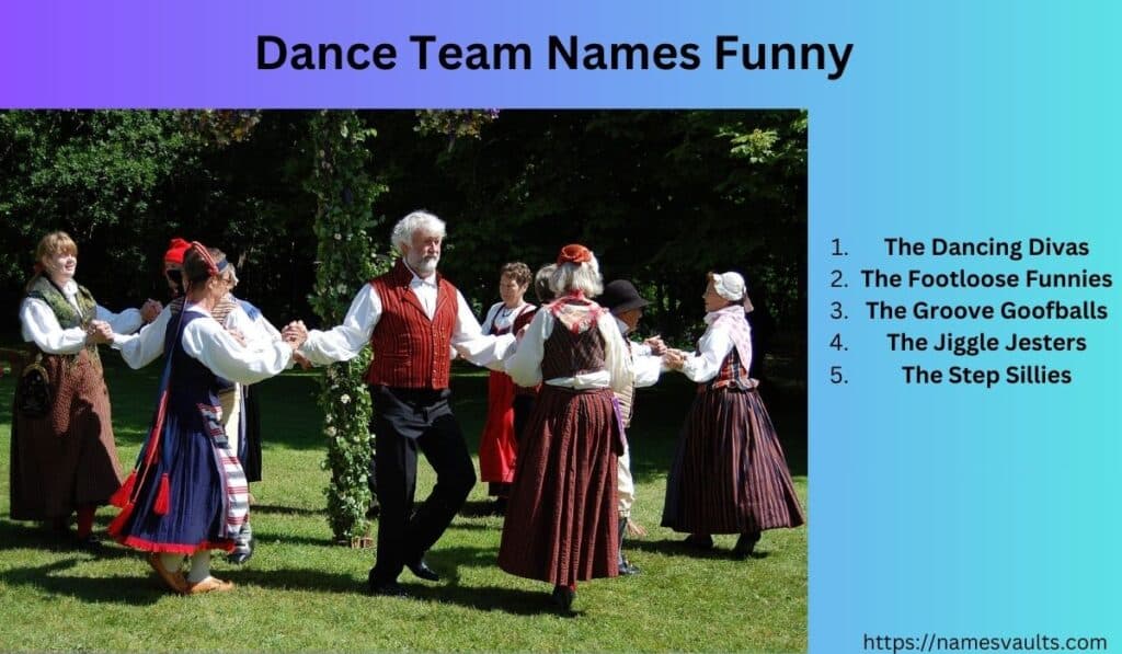 Dance Team Names Funny