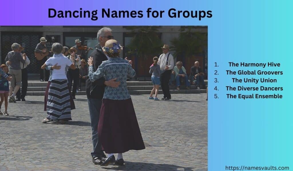 Dancing Names for Groups