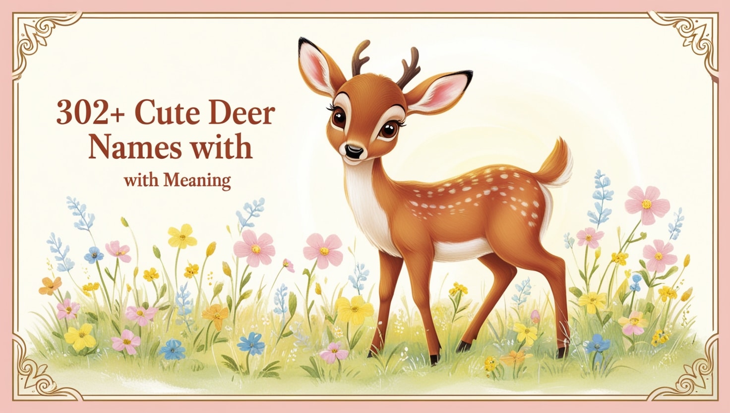 302+ Cute Deer Names with Meaning - Names Vaults