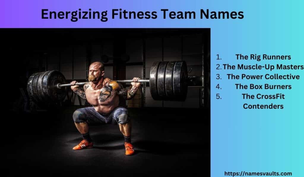 Energizing Fitness Team Names