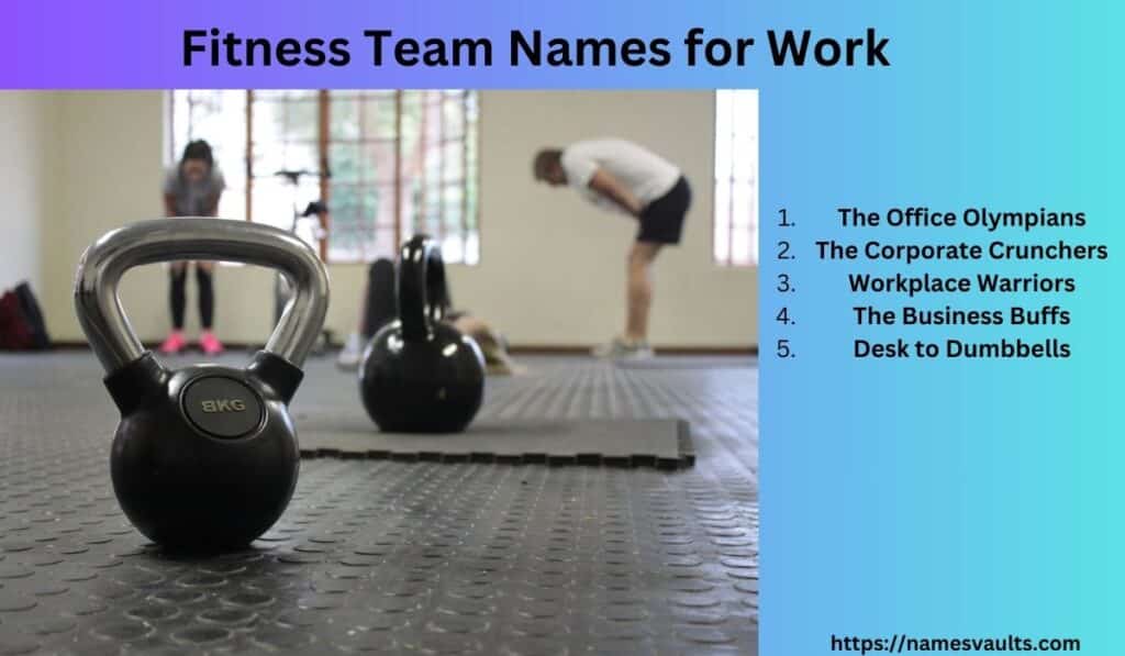 Fitness Team Names for Work