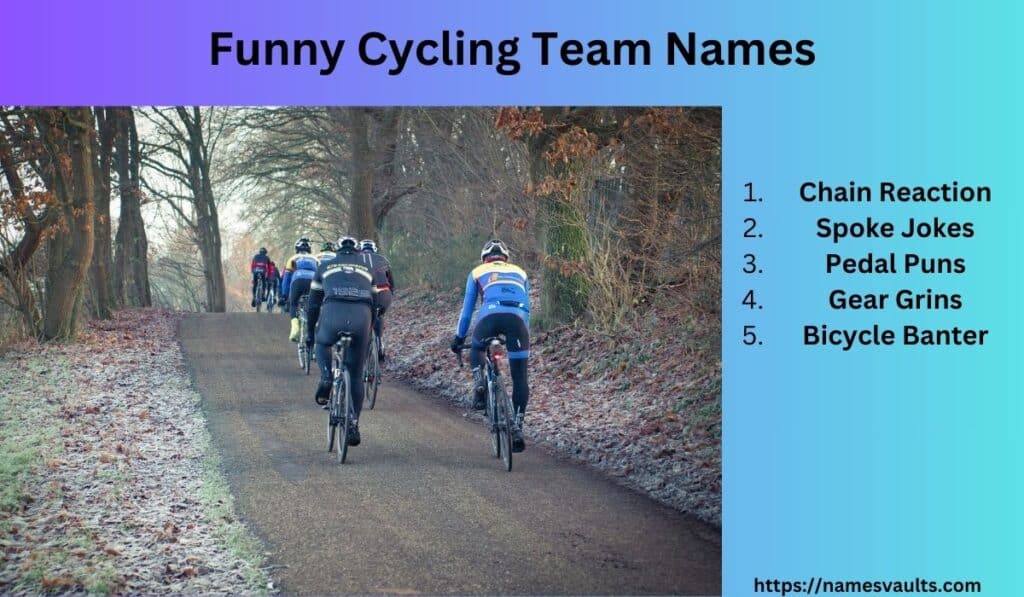 Funny Cycling Team Names