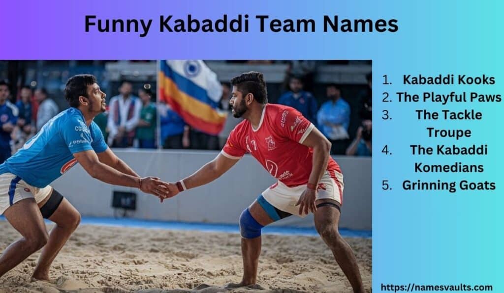 Funny Kabaddi Team Names