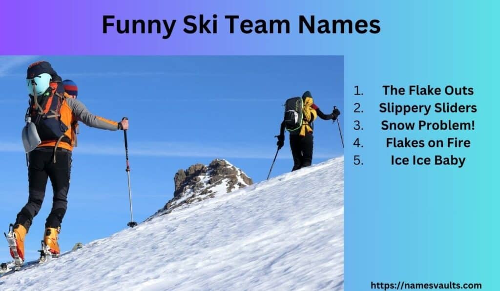 Funny Ski Team Names