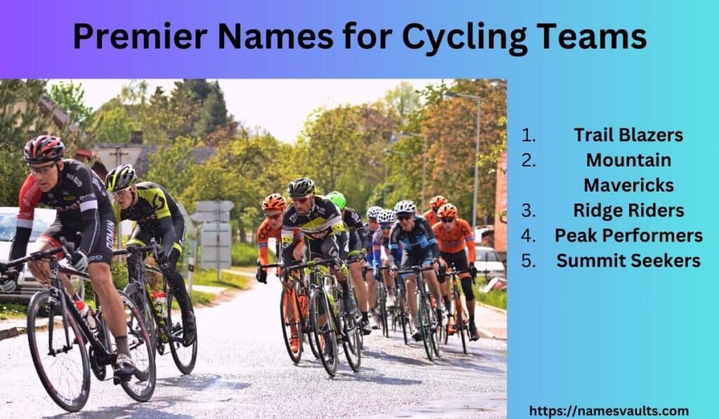 Premier Names for Cycling Teams