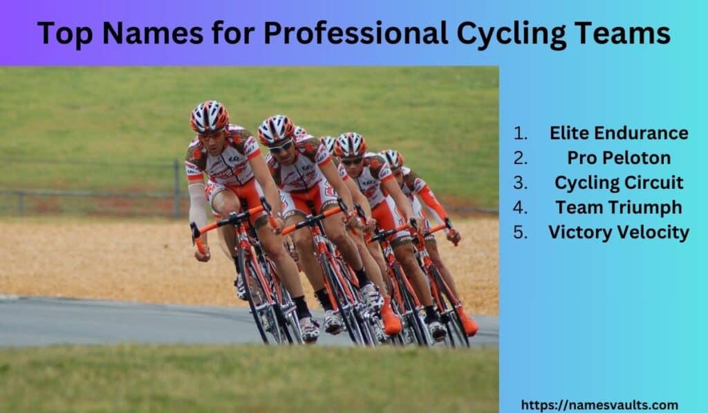 Top Names for Professional Cycling Teams