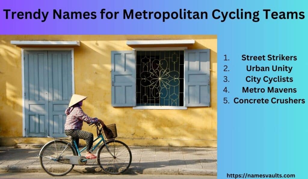 Trendy Names for Metropolitan Cycling Teams