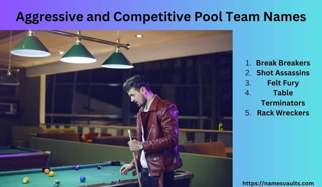 Aggressive and Competitive Pool Team Names