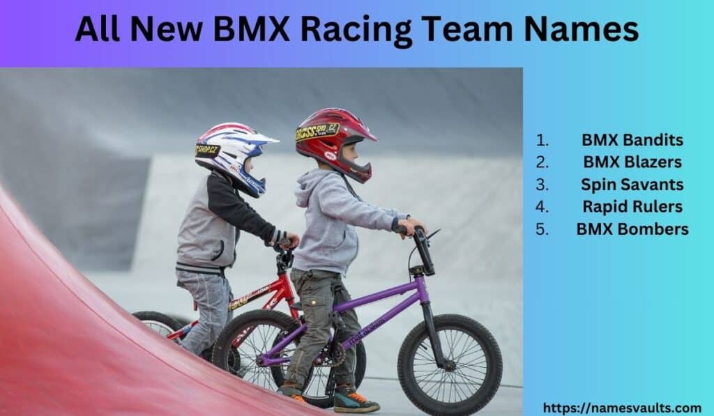 All New BMX Racing Team Names