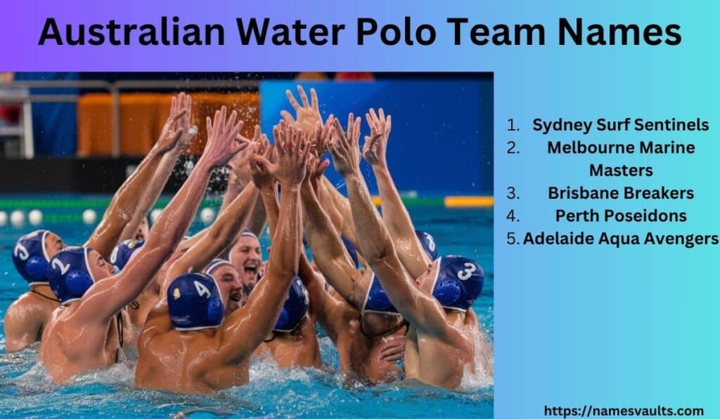 Australian Water Polo Team Names