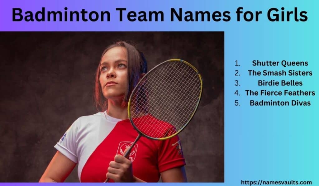 Badminton Team Names for Girls