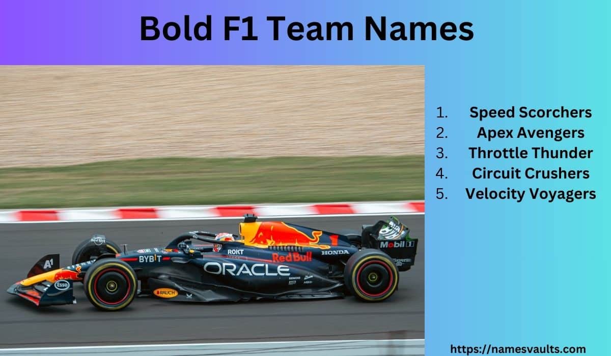 371 Inspiring F1 Team Names to Lead the Race - Names Vaults
