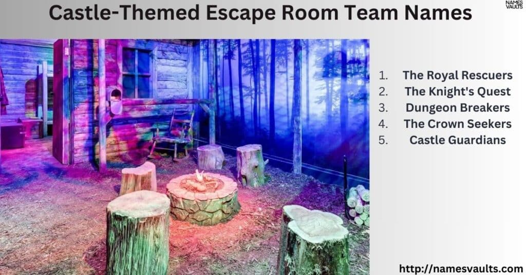 Castle-Themed Escape Room Team Names