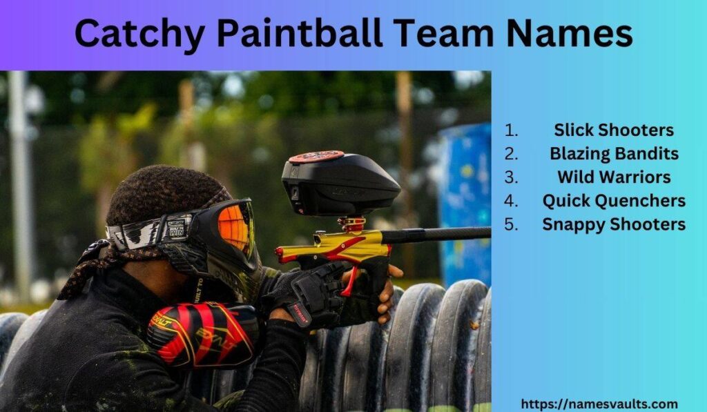 Catchy Paintball Team Names