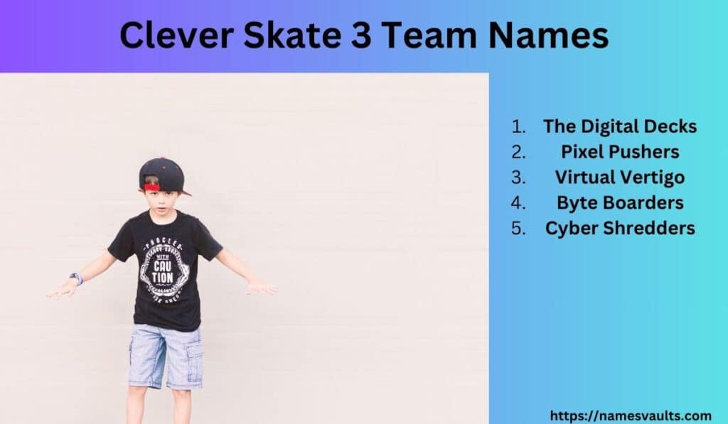 Clever Skate 3 Team Names