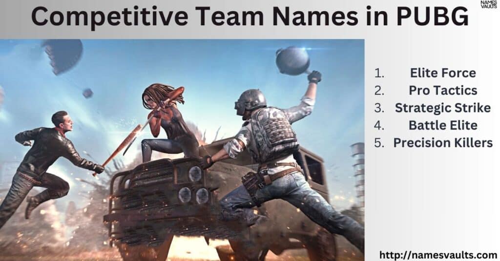 Competitive Team Names in PUBG