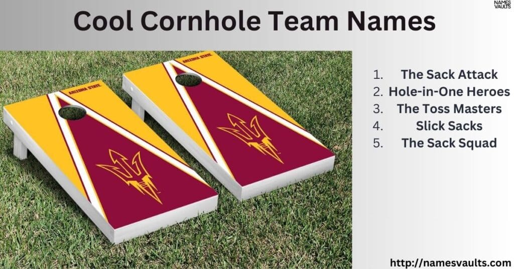 Cool Cornhole Team Names