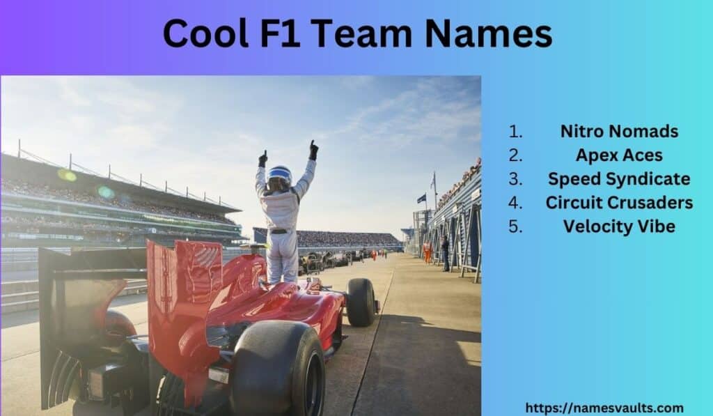 Cool F1 Team Names