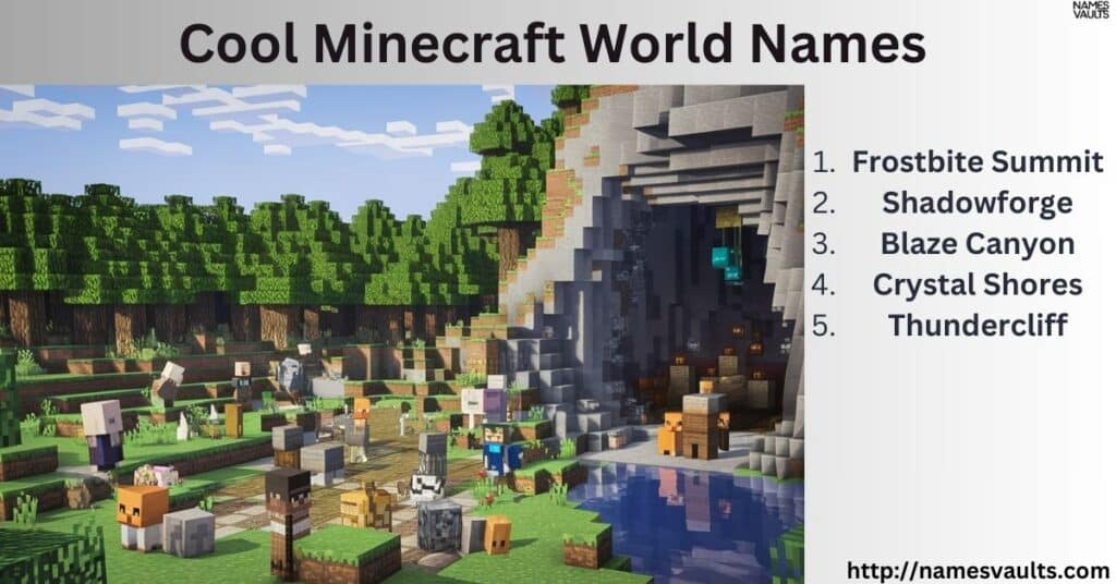 Cool Minecraft World Names