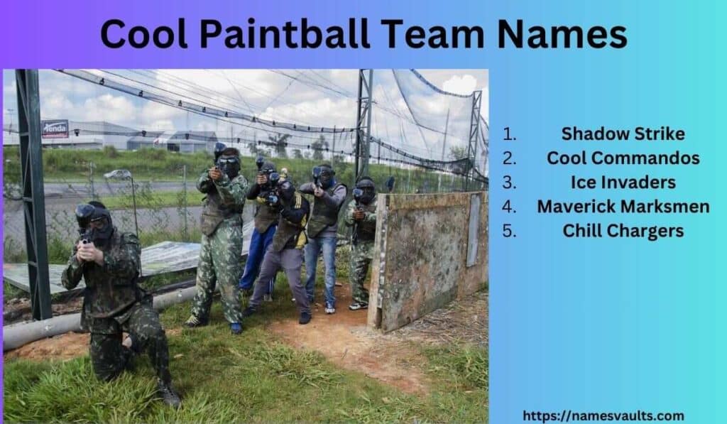 Cool Paintball Team Names