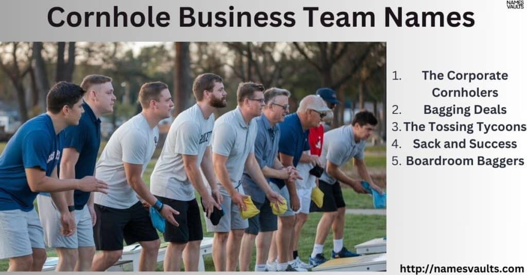 Cornhole Business Team Names