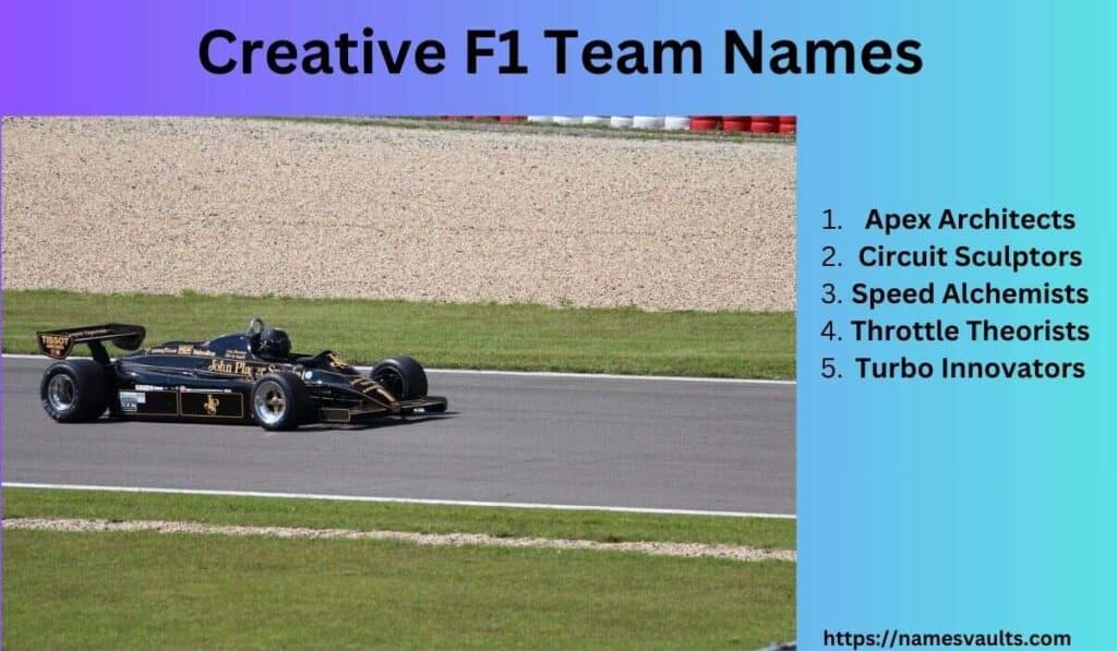 Creative F1 Team Names