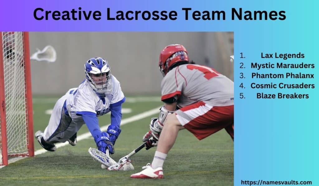 Creative Lacrosse Team Names