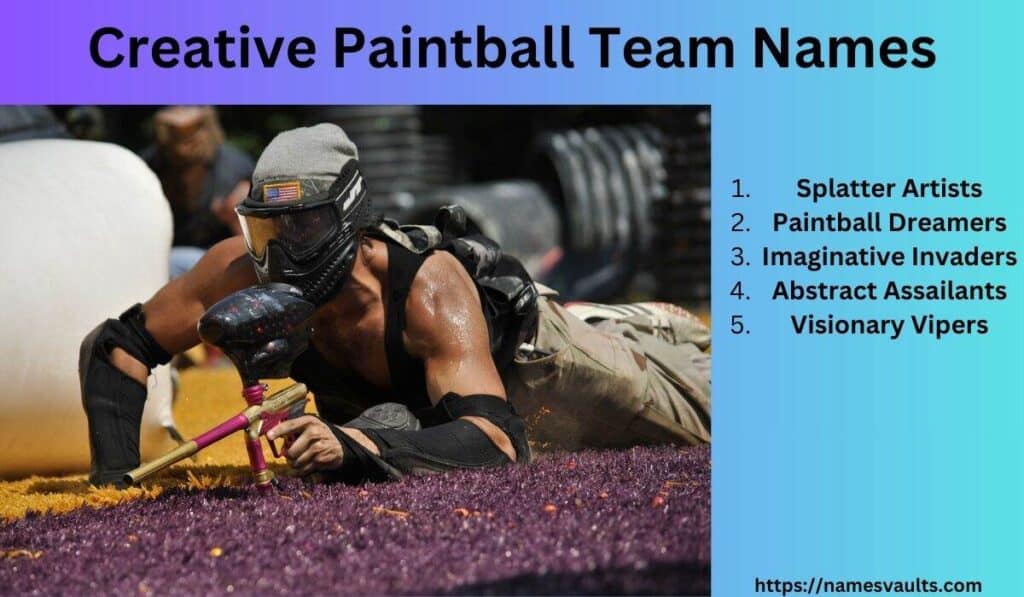 Creative Paintball Team Names