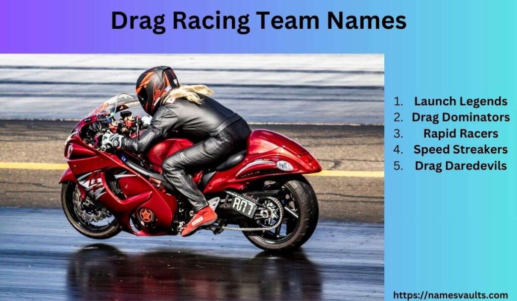 Drag Racing Team Names