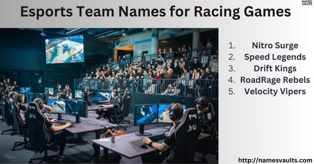 Esports Team Names for Racing Games