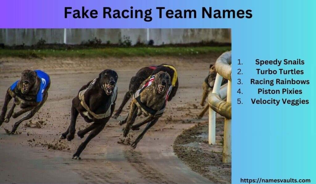 Fake Racing Team Names