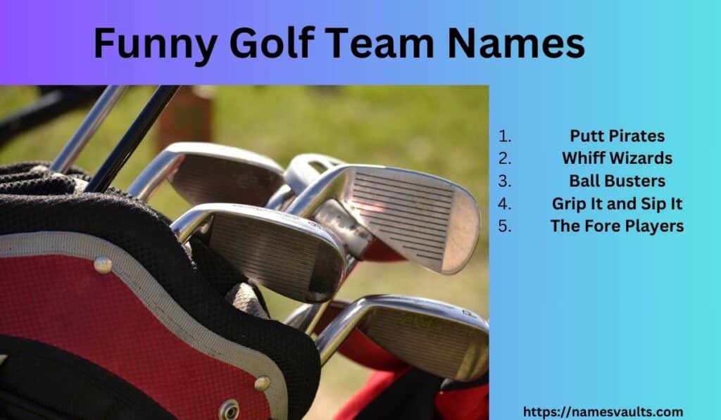 Funny Golf Team Names