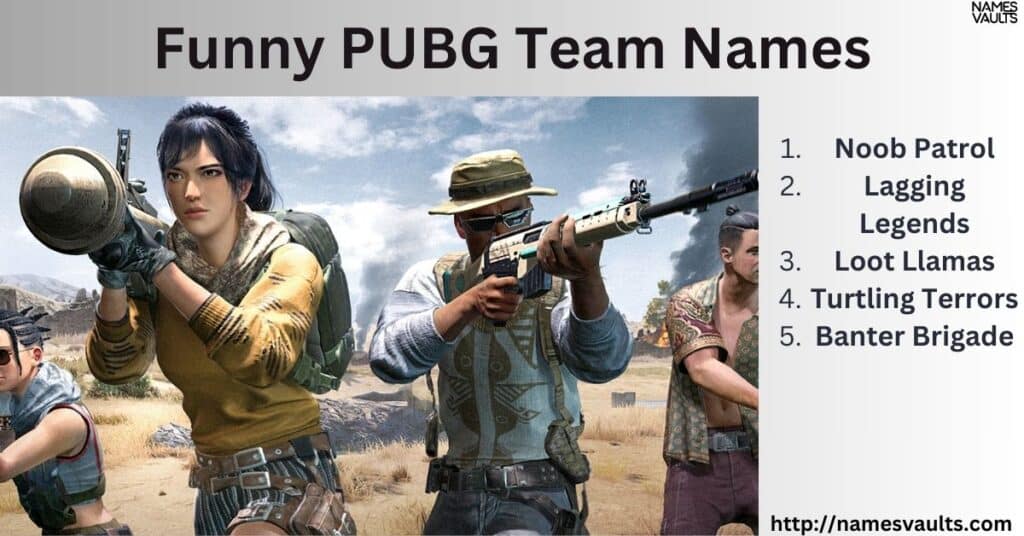 Funny PUBG Team Names