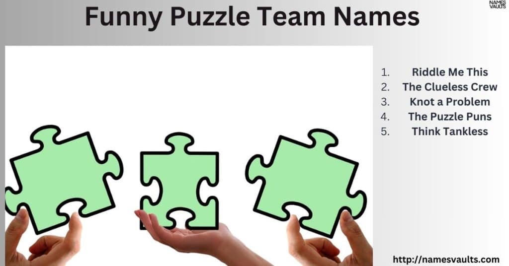 Funny Puzzle Team Names