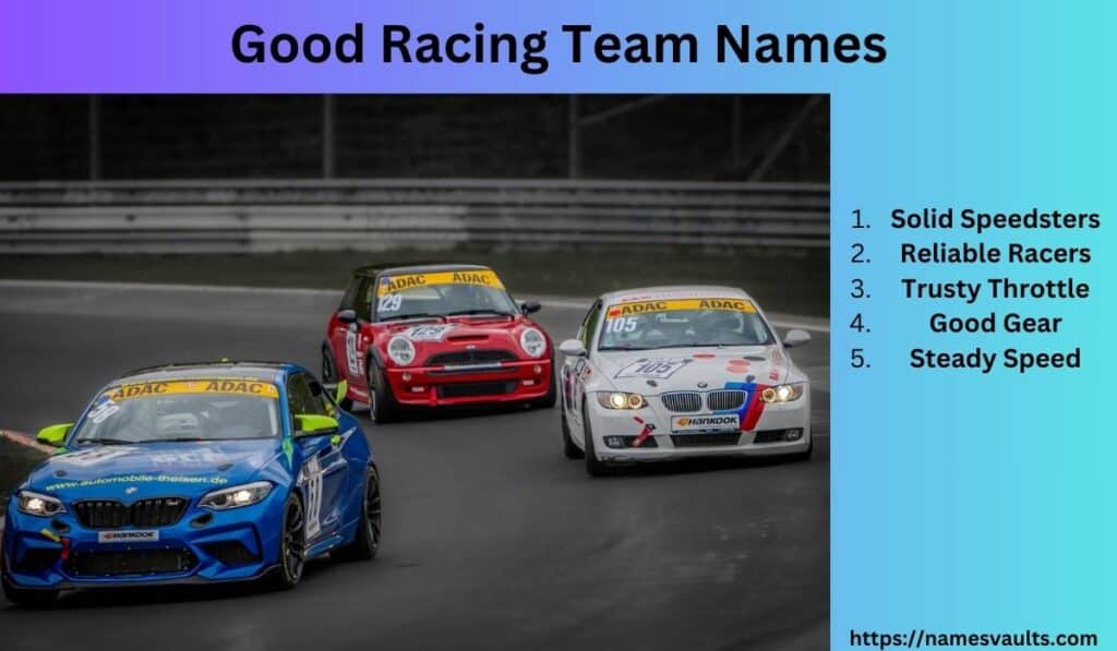 Good Racing Team Names