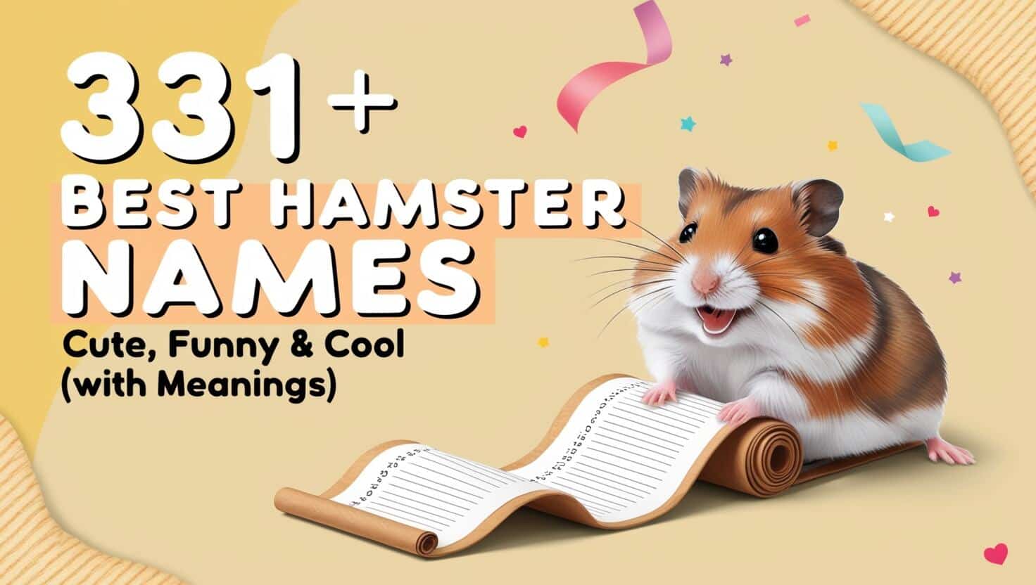 Hamster names Feature Image