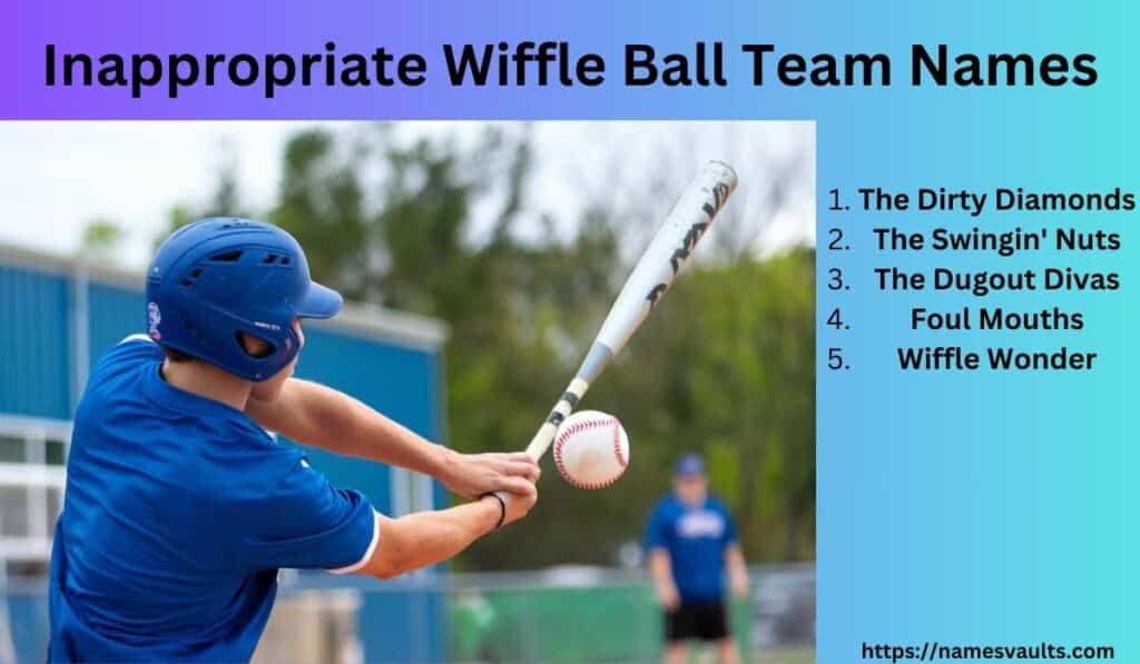 Inappropriate Wiffle Ball Team Names