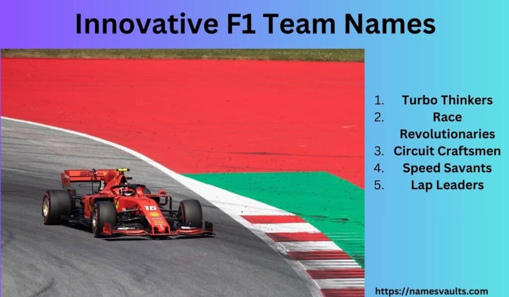 Innovative F1 Team Names