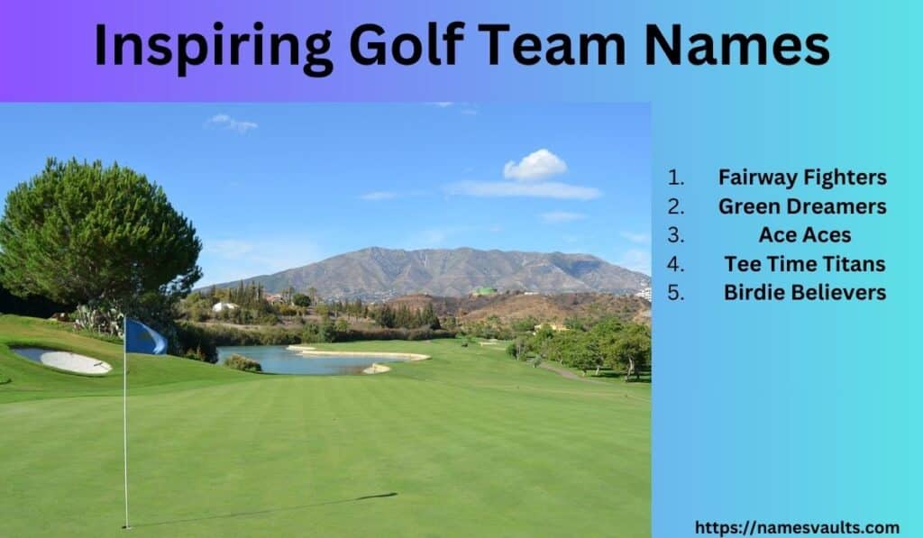 Inspiring Golf Team Names