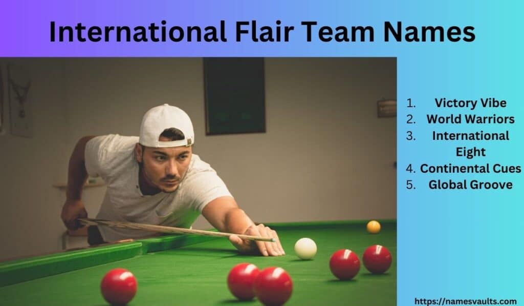 International Flair Team Names